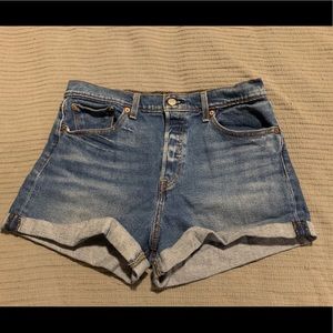 Levi’s Blue Jean Highwaisted Denim Shorts